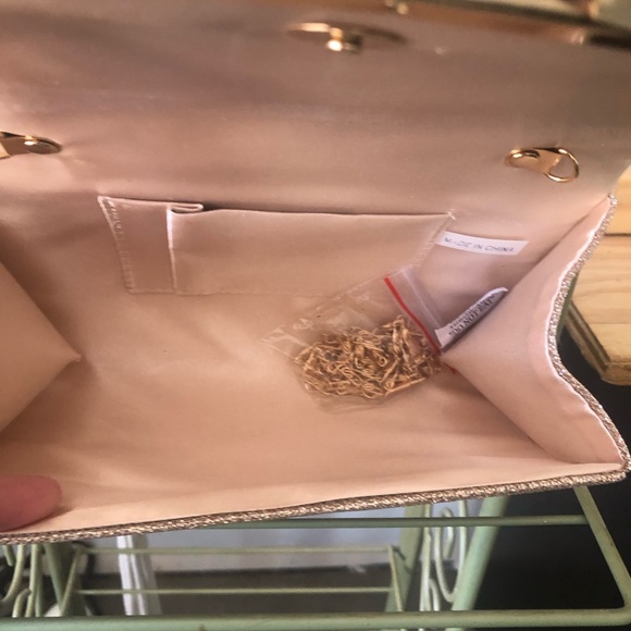 Champagne Sparkling Clutch - Picture 4 of 5